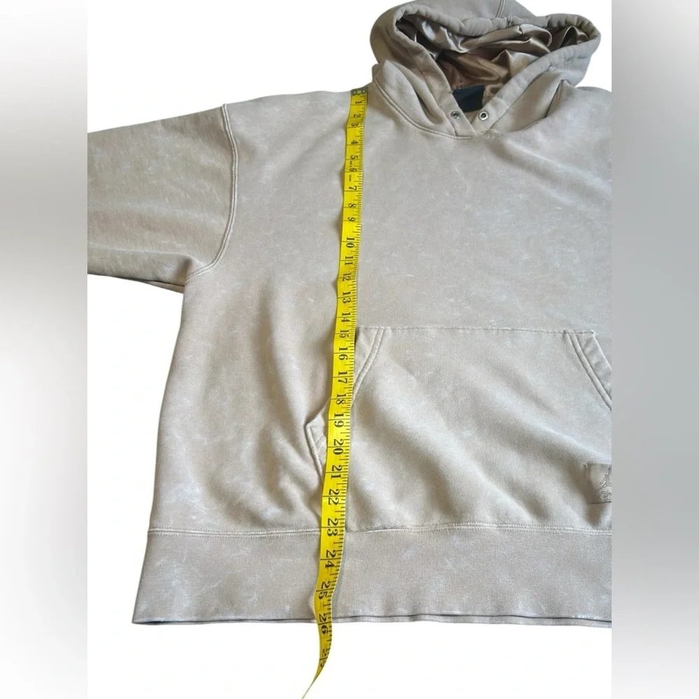 Jordan Satin Lined Hoodie Small Beige Pullover Nike Air